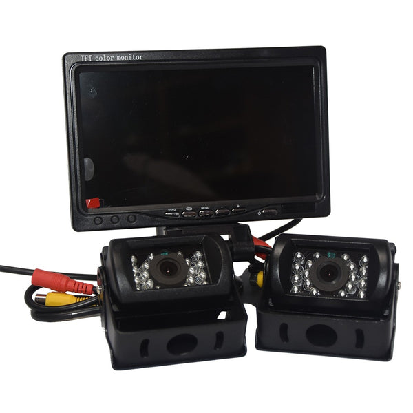 In Phase Car Audio DINY612W 2 Wired Dual Camera Colour 7" Monitor System