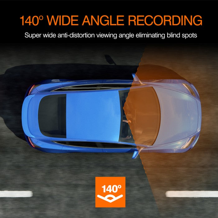 Road Angel Halo Drive High Res 1440p Dash Cam Complete with SD Card and Hardwire Kit