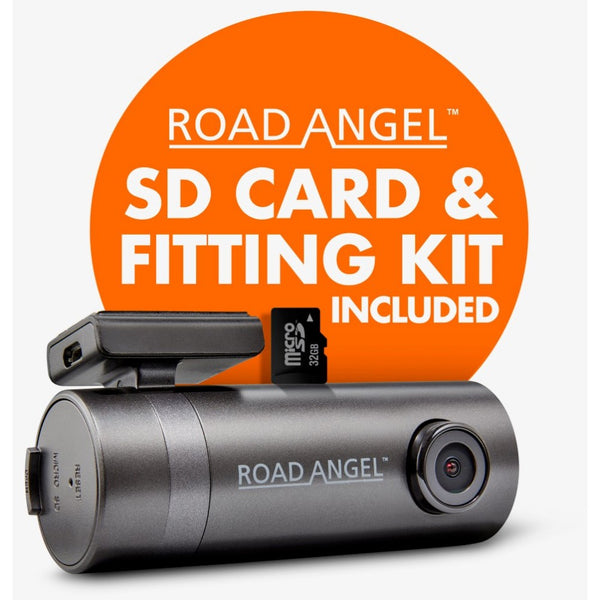 Road Angel Halo Go Compact 1080p Front Dash Cam Complete with SD Card and Hardwire Kit