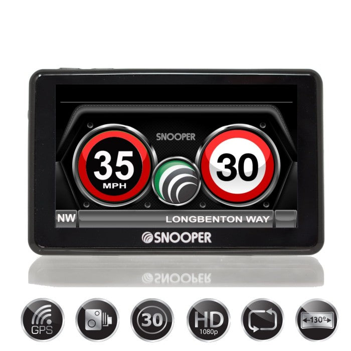 Snooper SC5900-MYS Speed Limits, Speed cameras and GPS, HD Dash Cam